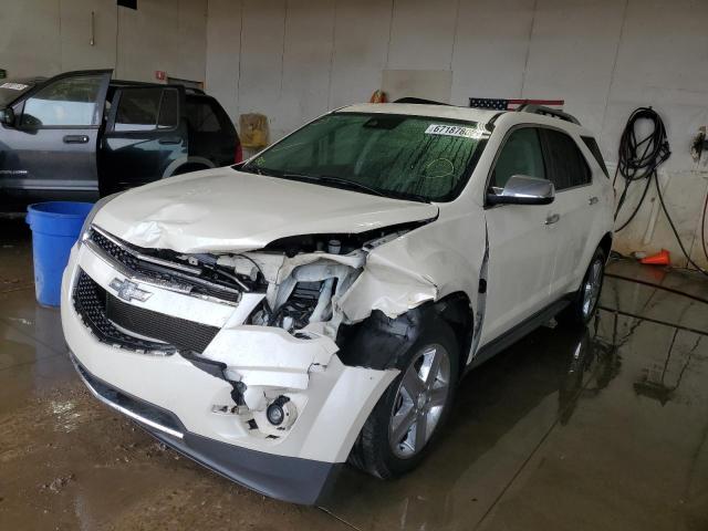 1GNALDEK8FZ103823 - 2015 CHEVROLET EQUINOX LTZ WHITE photo 2