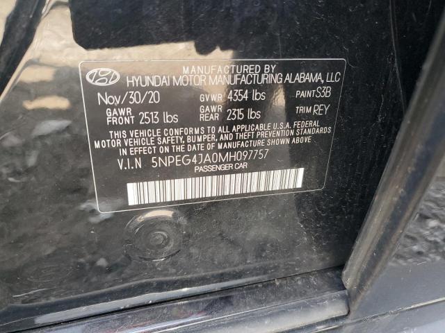 5NPEG4JA0MH097757 - 2021 HYUNDAI SONATA SE 黑色 照片 13