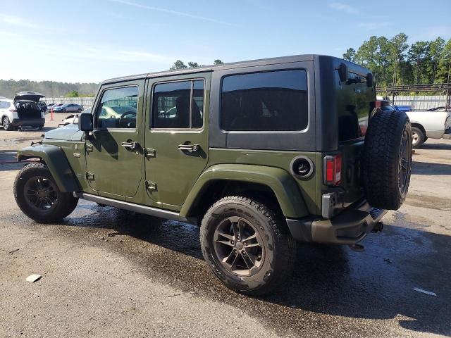 1C4BJWEG0GL293034 - 2016 JEEP WRANGLER U SAHARA GREEN photo 2