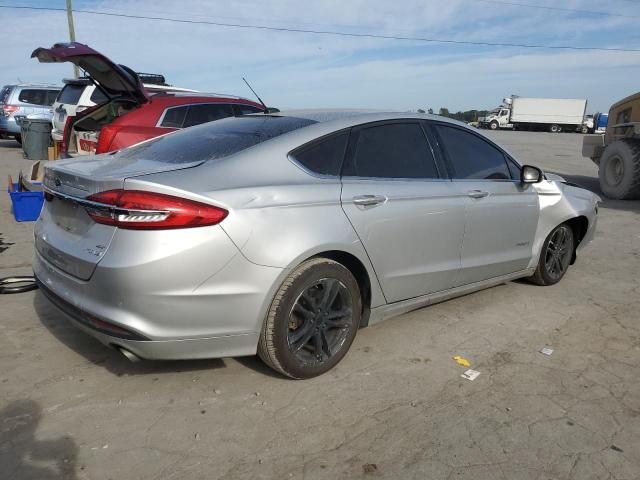 3FA6P0LU1JR151523 - 2018 FORD FUSION SE HYBRID GRAY photo 3