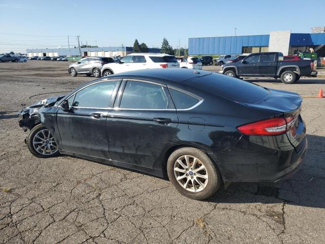 3FA6P0G70HR126322 - 2017 FORD FUSION S BLACK photo 2