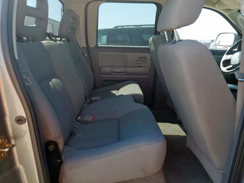 1D7HW48N36S714975 - 2006 DODGE DAKOTA QUAD SLT GRAY photo 10