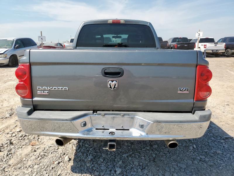 1D7HW48N36S714975 - 2006 DODGE DAKOTA QUAD SLT GRAY photo 6