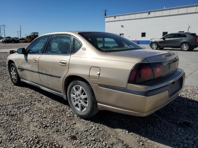 2G1WF52E059317636 - 2005 CHEVROLET IMPALA GOLD photo 2