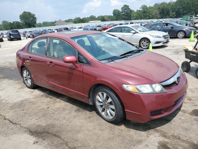 2HGFA16939H335928 - 2009 HONDA CIVIC EXL ბურგუნდია ფოტო 4