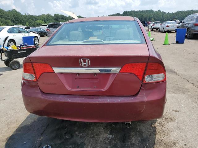 2HGFA16939H335928 - 2009 HONDA CIVIC EXL ბურგუნდია ფოტო 6