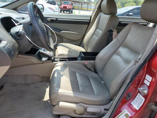 2HGFA16939H335928 - 2009 HONDA CIVIC EXL ბურგუნდია ფოტო 7