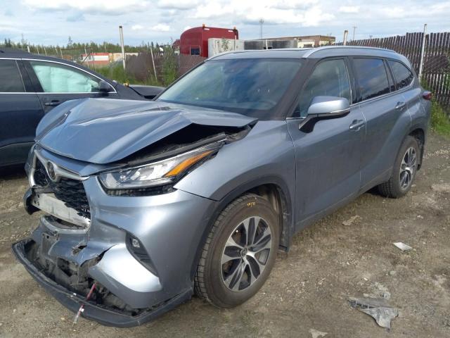 5TDGZRBH2LS013779 - 2020 TOYOTA HIGHLANDER XLE Mavi foto 1