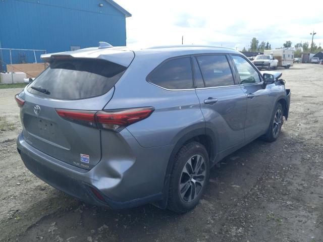 5TDGZRBH2LS013779 - 2020 TOYOTA HIGHLANDER XLE Mavi foto 3