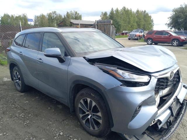 5TDGZRBH2LS013779 - 2020 TOYOTA HIGHLANDER XLE Mavi foto 4