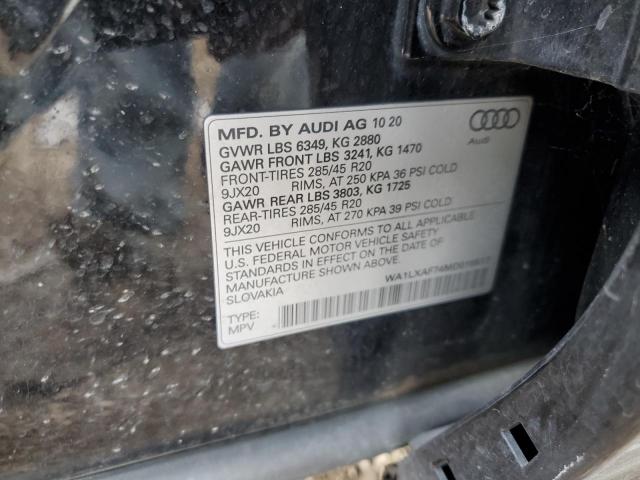 WA1LXAF74MD019517 - 2021 AUDI Q7 PREMIUM PLUS 黑色 照片 12