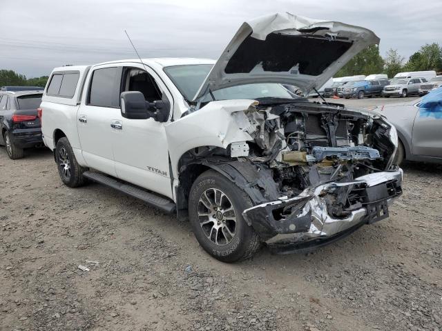 1N6AA1ED0MN525147 - 2021 NISSAN TITAN SV WHITE photo 4