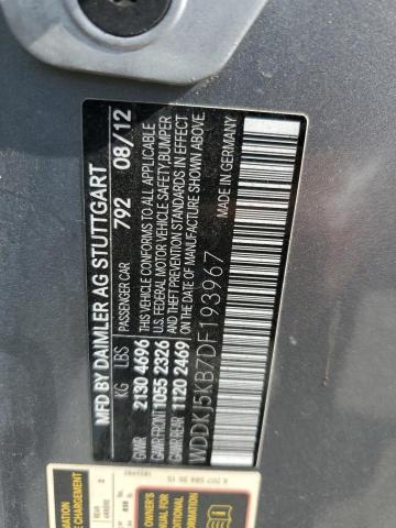 WDDKJ5KB7DF193967 - 2013 MERCEDES-BENZ E 350 GRAY photo 13