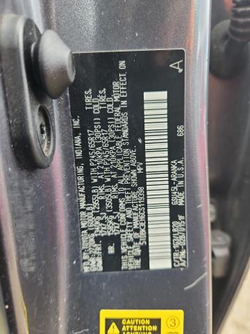 5TDBK3EH6CS119398 - 2012 TOYOTA HIGHLANDER BASE ნაცრისფერი ფოტო 14