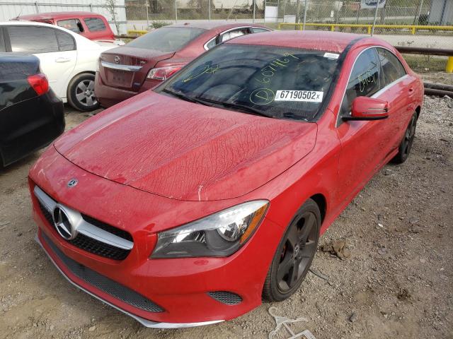 WDDSJ4EB4JN607469 - 2018 MERCEDES-BENZ CLA 250 RED photo 2