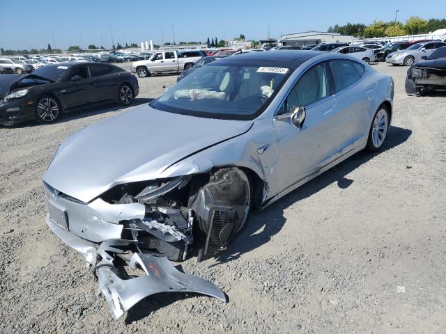 5YJSA1E28JF249686 - 2018 TESLA MODEL S Արծաթագույն լուսանկար 1