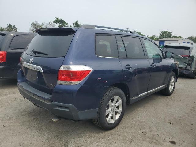 5TDBK3EH4CS173718 - 2012 TOYOTA HIGHLANDER BASE Niebieski zdjęcie 3