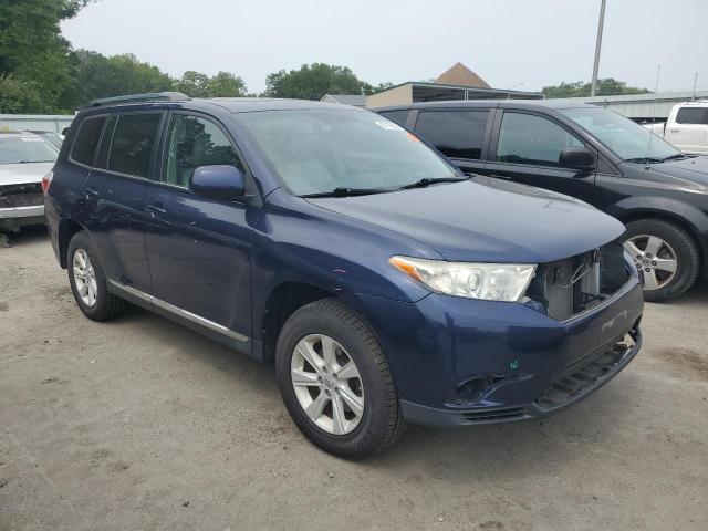 5TDBK3EH4CS173718 - 2012 TOYOTA HIGHLANDER BASE Niebieski zdjęcie 4