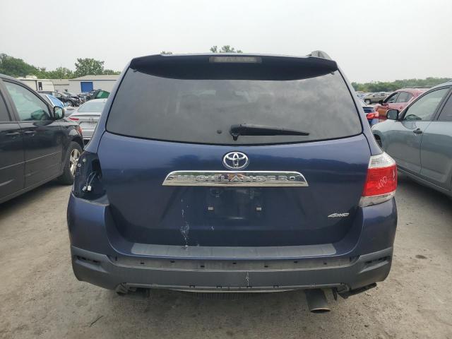 5TDBK3EH4CS173718 - 2012 TOYOTA HIGHLANDER BASE Niebieski zdjęcie 6
