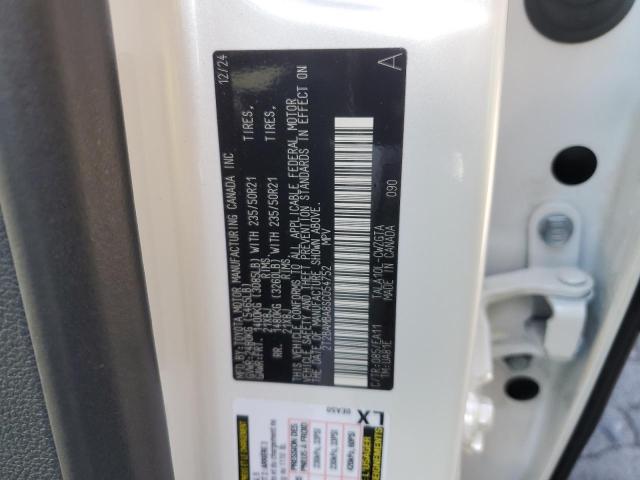 2T2BAMBA8SC054752 - 2025 LEXUS RX 350 BASE Ağ foto 13