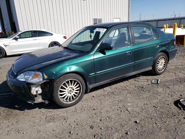 2HGEJ6619YH509468 - 2000 HONDA CIVIC BASE GREEN photo 1