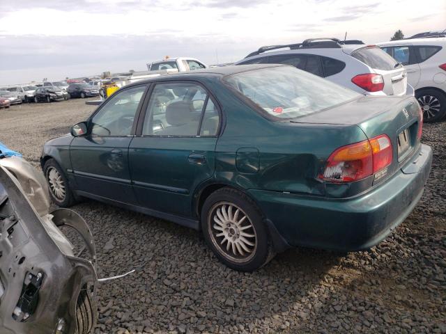 2HGEJ6619YH509468 - 2000 HONDA CIVIC BASE GREEN photo 2