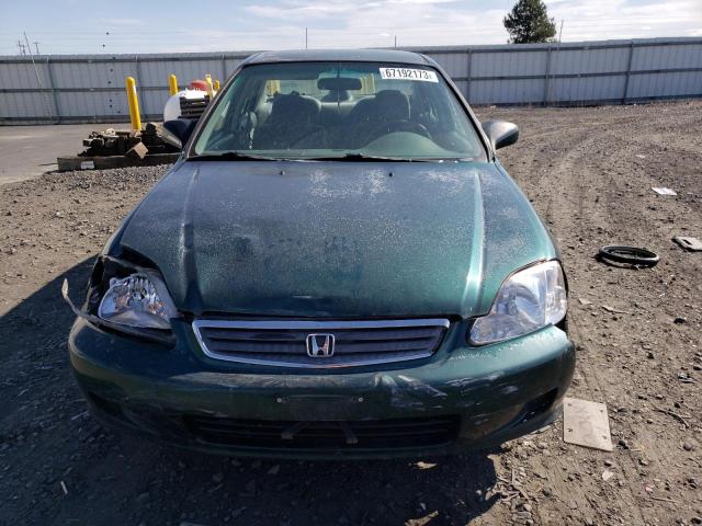2HGEJ6619YH509468 - 2000 HONDA CIVIC BASE GREEN photo 5