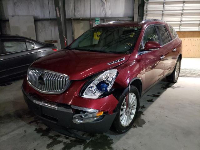 5GALVBED6AJ190647 - 2010 BUICK ENCLAVE CXL RED photo 2