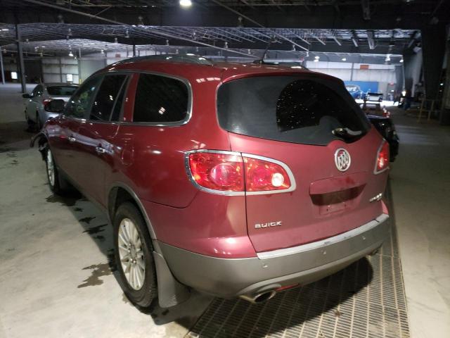 5GALVBED6AJ190647 - 2010 BUICK ENCLAVE CXL RED photo 3