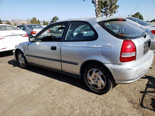 2HGEJ6446YH109543 - 2000 HONDA CIVIC DX SILVER photo 2