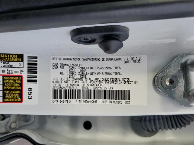 3TYAX5GN4PT082616 - 2023 TOYOTA TACOMA DOUBLE CAB WHITE photo 13