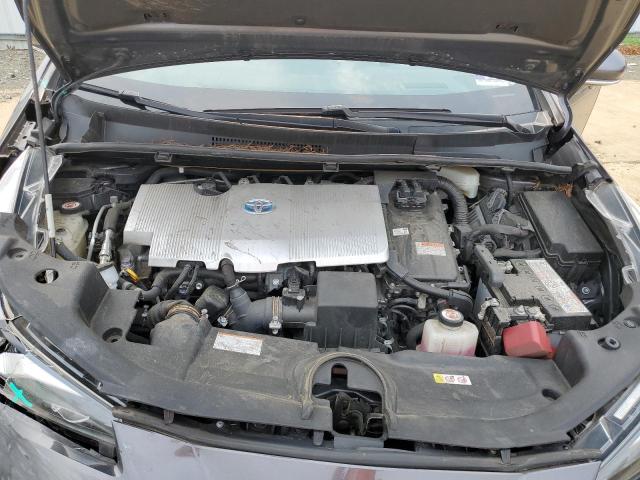 JTDL9RFUXK3006956 - 2019 TOYOTA PRIUS ნაცრისფერი ფოტო 11