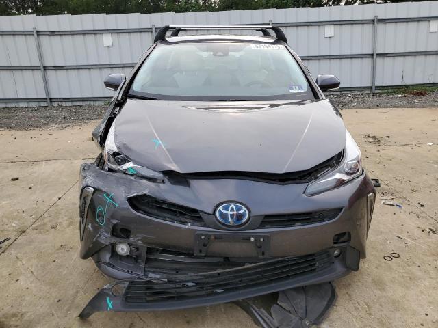 JTDL9RFUXK3006956 - 2019 TOYOTA PRIUS ნაცრისფერი ფოტო 5