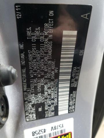 5TDKK3DCXCS211426 - 2012 TOYOTA SIENNA LE فضي صورة 13