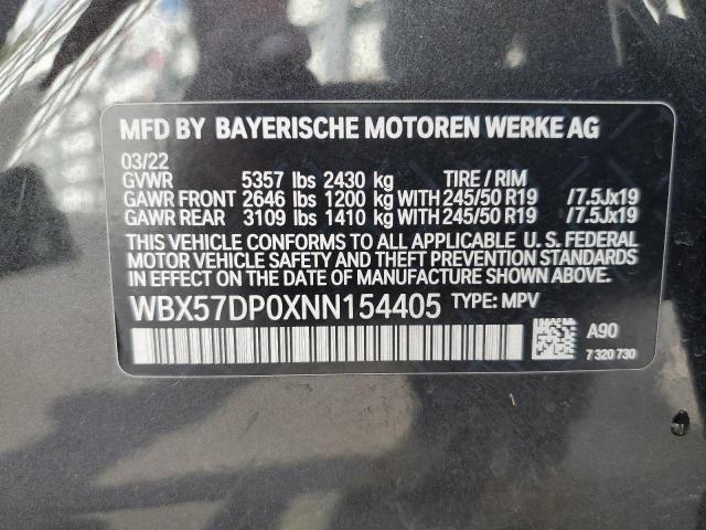 WBX57DP0XNN154405 - 2022 BMW X3 XDRIVE30I CHARCOAL photo 13