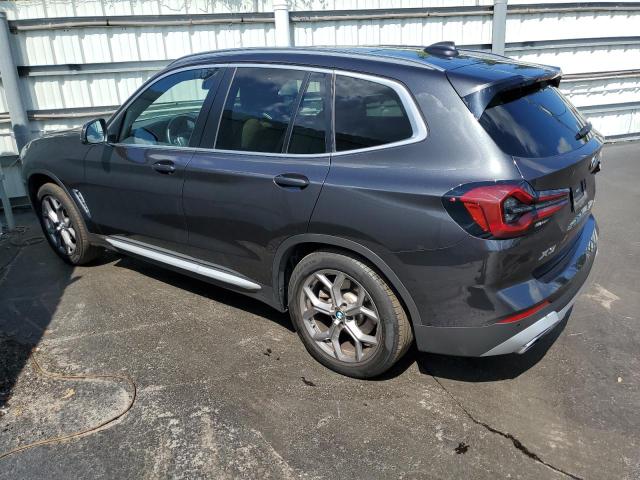 WBX57DP0XNN154405 - 2022 BMW X3 XDRIVE30I CHARCOAL photo 2