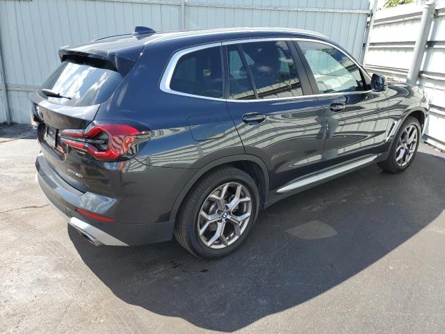 WBX57DP0XNN154405 - 2022 BMW X3 XDRIVE30I CHARCOAL photo 3