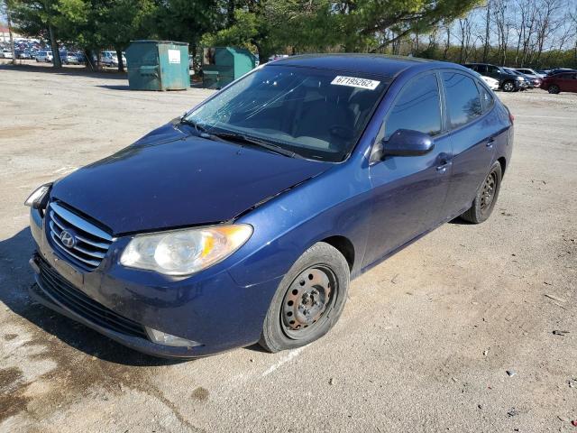 KMHDU4AD0AU936799 - 2010 HYUNDAI ELANTRA BLUE BLUE photo 1