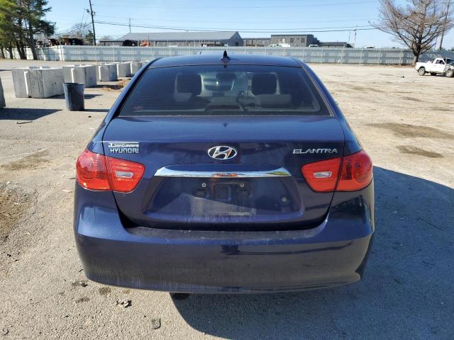 KMHDU4AD0AU936799 - 2010 HYUNDAI ELANTRA BLUE BLUE photo 6