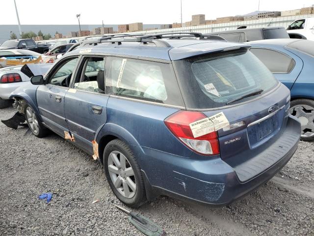 4S4BP61C087309241 - 2008 SUBARU OUTBACK 2.5I BLUE photo 2