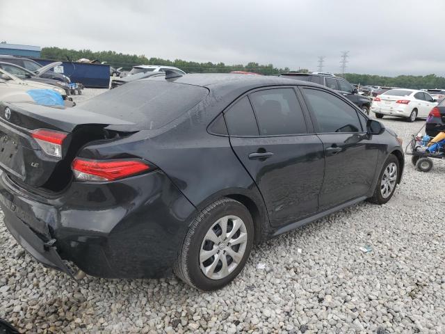 5YFEPMAE8MP218525 - 2021 TOYOTA COROLLA LE BLACK photo 3