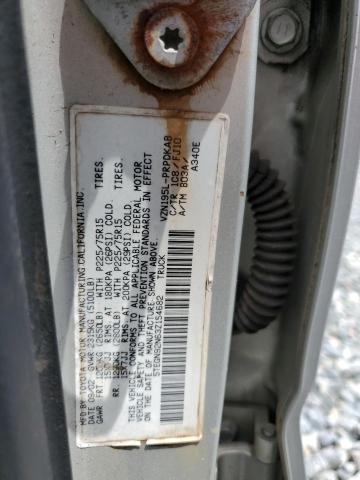 5TEGN92N63Z154682 - 2003 TOYOTA TACOMA DOUBLE CAB PRERUNNER SILVER photo 12