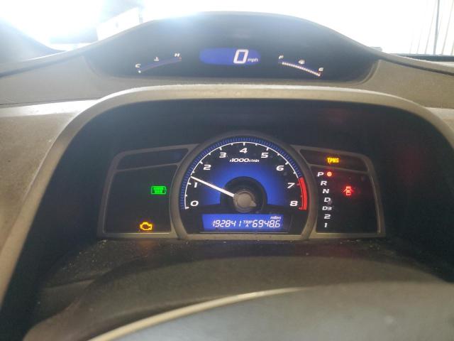 2HGFG12809H514696 - 2009 HONDA CIVIC EX BLACK photo 9