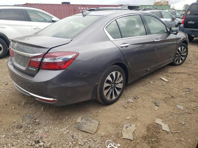 JHMCR6F55HC006281 - 2017 HONDA ACCORD HYBRID EXL GRAY photo 3