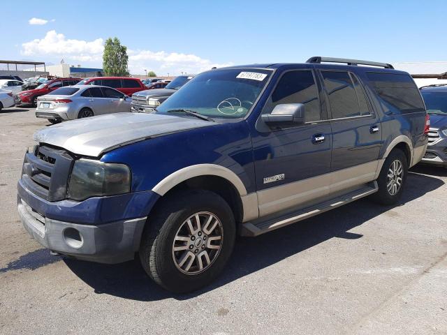 1FMFK18507LA22000 - 2007 FORD EXPEDITION EL EDDIE BAUER BLUE photo 1