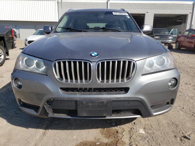 5UXWX9C56E0D17792 - 2014 BMW X3 XDRIVE28I GRAY photo 5