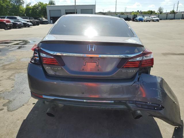 1HGCR2F5XHA142557 - 2017 HONDA ACCORD SPORT GRAY photo 6