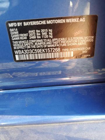 WBA3D3C59EK157268 - 2014 BMW 328 D BLUE photo 12