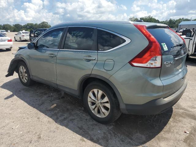 5J6RM3H76CL037307 - 2012 HONDA CR-V EXL GREEN photo 2