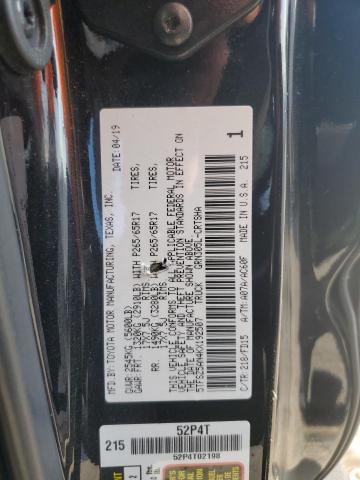 5TFSZ5AN4KX192507 - 2019 TOYOTA TACOMA ACCESS CAB Noir photo 12